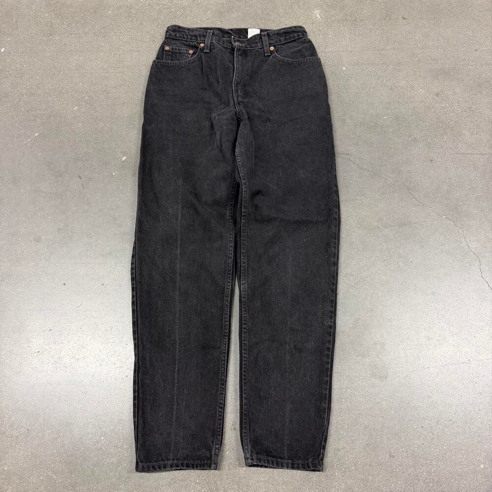 Levis 550 Relaxed Fit Jeans 28x30 Black Denim Vintage 90s Y2K